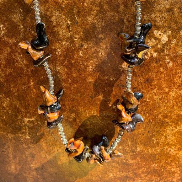 Vintage Native American Ceramic Fetish Necklace - Picture 2 of 4